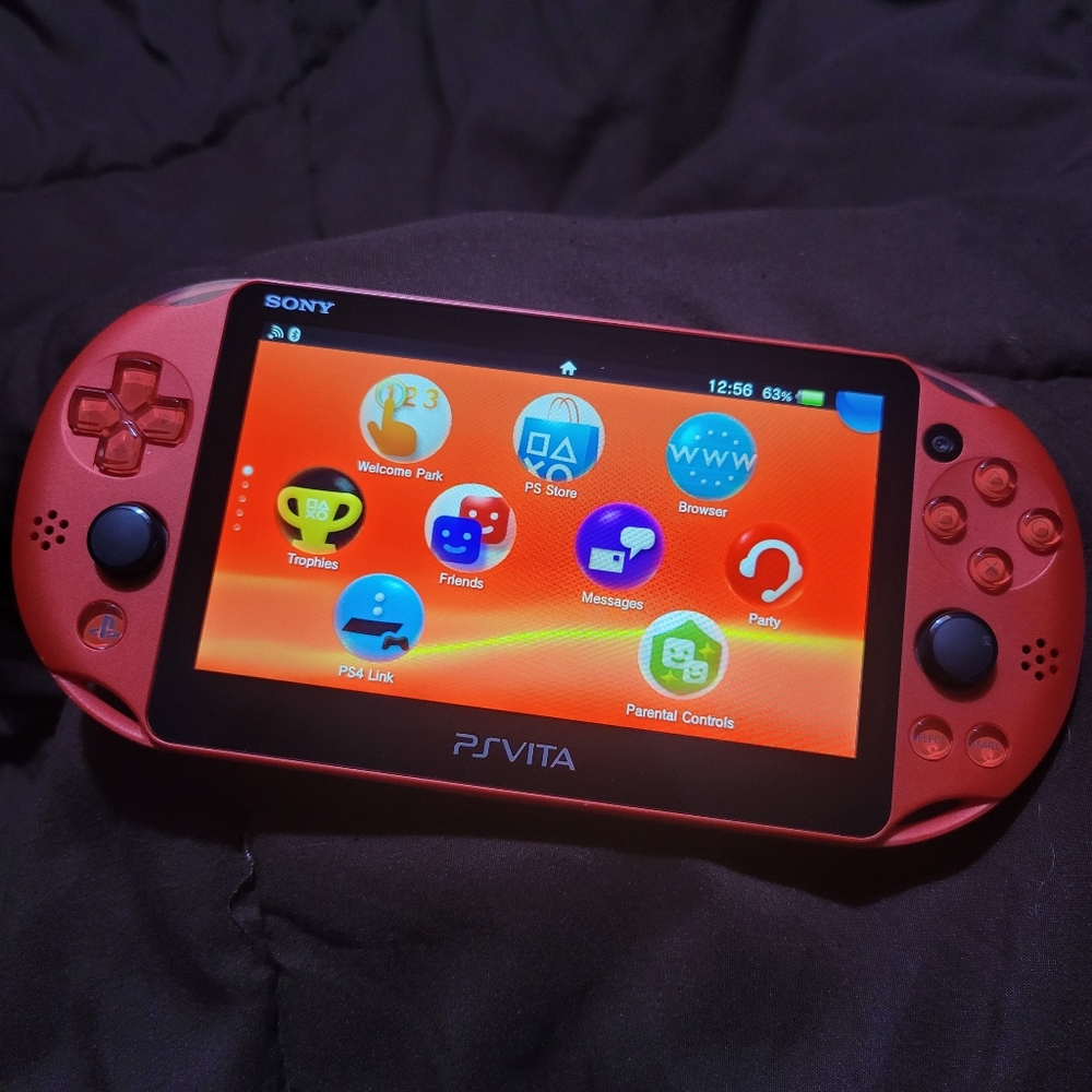 (SOLD)Sony PlayStation Vita Slim 2000 Console in Neon Orange